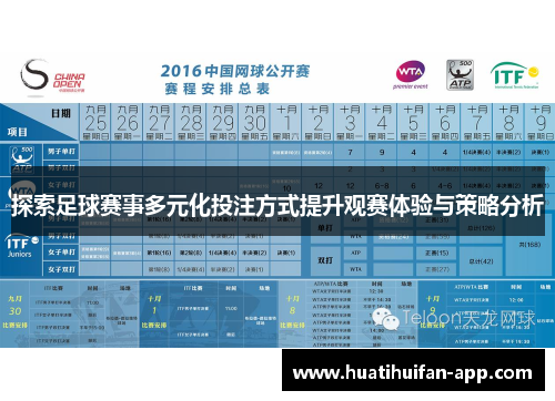 探索足球赛事多元化投注方式提升观赛体验与策略分析